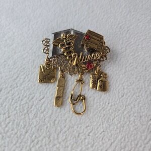 Nurse Hospital Charm Brooch Dangle Charms Caduceus Doctor‎ Medical Gift